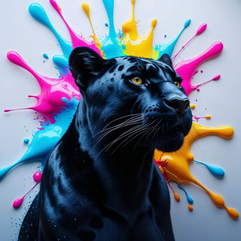 impression murale panther sur dibon avec l'imprimante murale Symp's TMP 1000