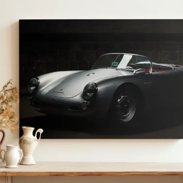 Symps's Print 6 Impression murale d’une Porsche dans un cadre photo – rendu automobile haute définition signé SYMP'S PRINT